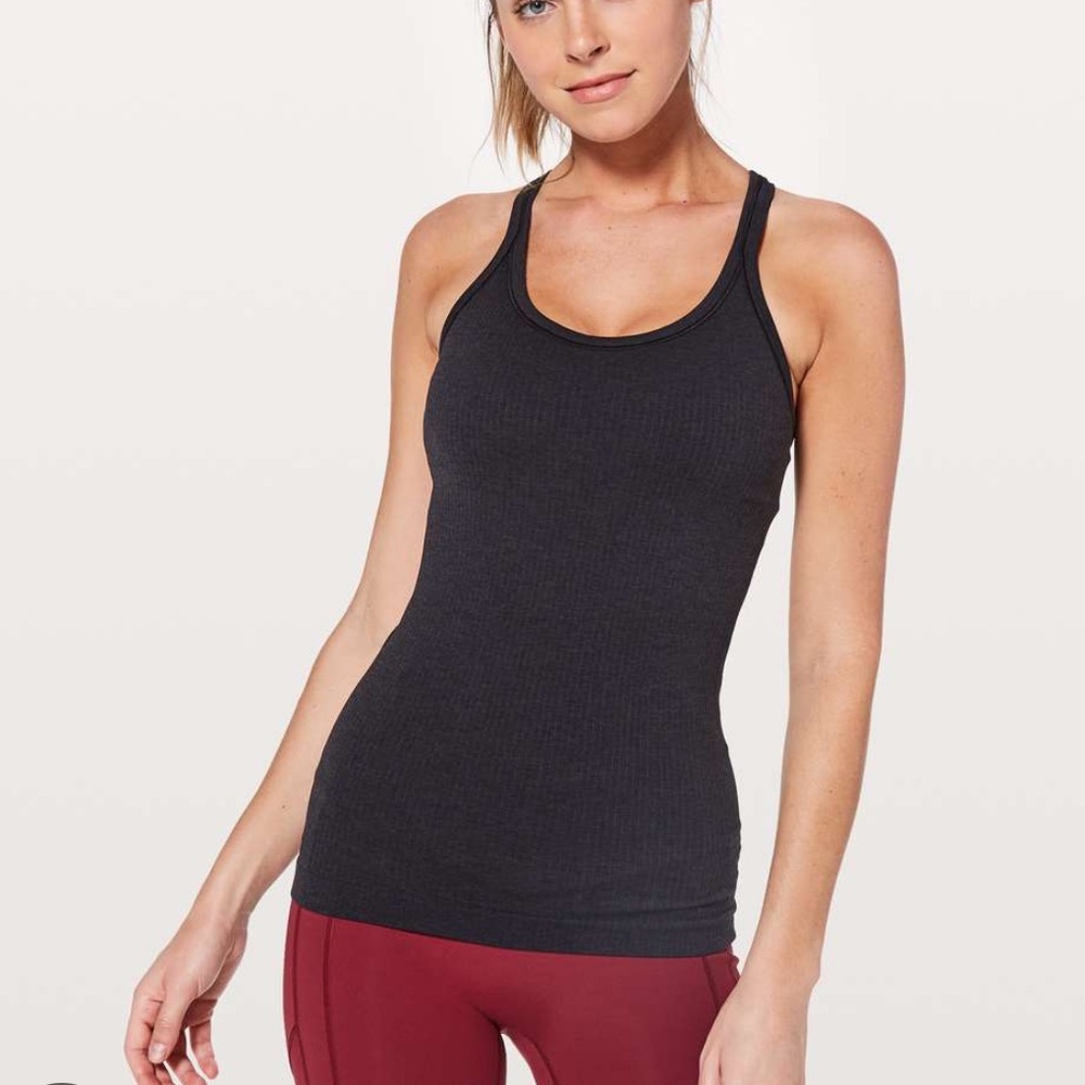 Lululemon EBB to Street Ribbed Tank Black (size 6)